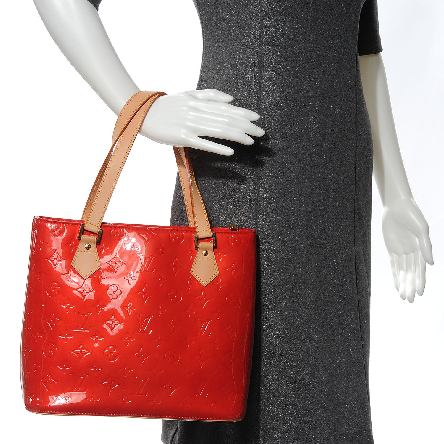 Louis Vuitton Vernis Houston Red 2 of 7