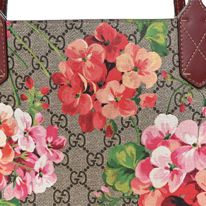 Gucci GG Supreme Monogram Blooms Medium Reversible Tote Beige Multicolor Dry Rose 11 of 21