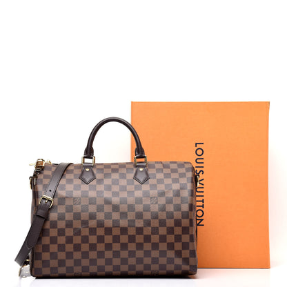 Louis Vuitton Damier Ebene Speedy Bandouliere 35 10 of 10