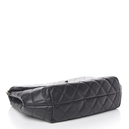 Chanel Lambskin Quilted Large Daily Supple Flap Black 4 of 12