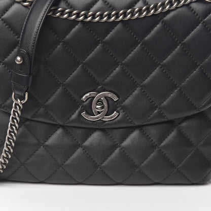 Chanel Lambskin Quilted Large Daily Supple Flap Black 12 of 12