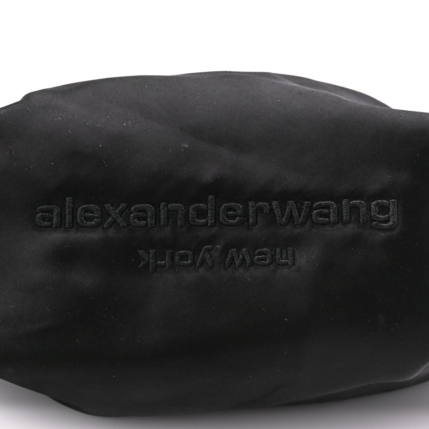 Alexander Wang Satin Mini Scrunchie Bag Black 8 of 11
