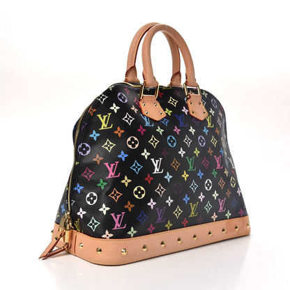 Louis Vuitton Monogram Multicolor Alma GM Black 3 of 9