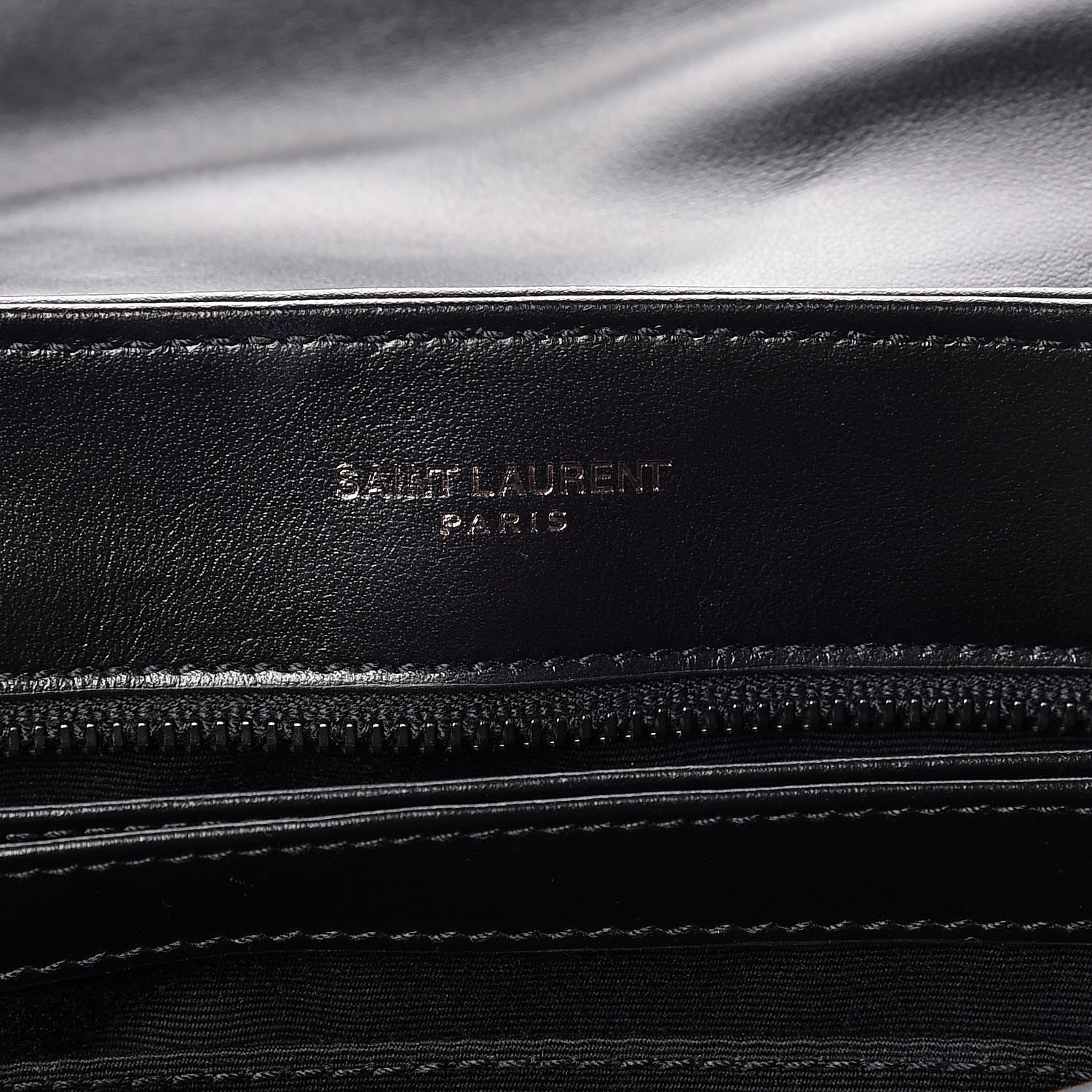 Saint Laurent Calfskin Y Quilted Monogram Toy Loulou Crossbody Bag Black 8 of 12