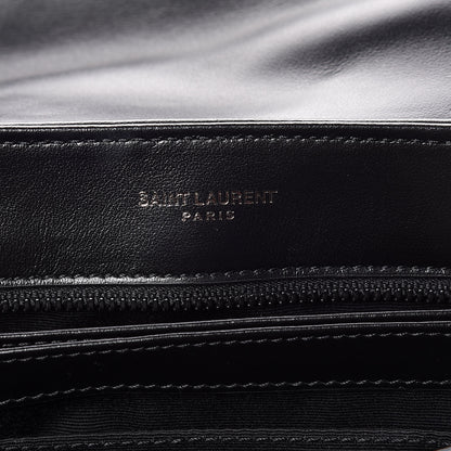 Saint Laurent Calfskin Y Quilted Monogram Toy Loulou Crossbody Bag Black 8 of 12