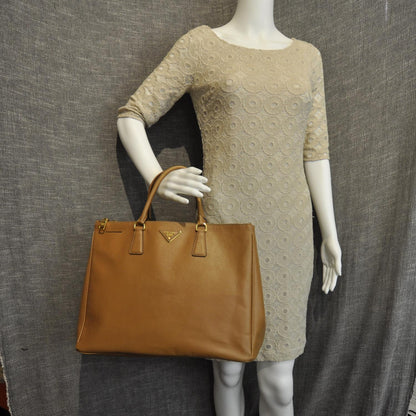 Prada Saffiano Lux Tote Caramel 2 of 9