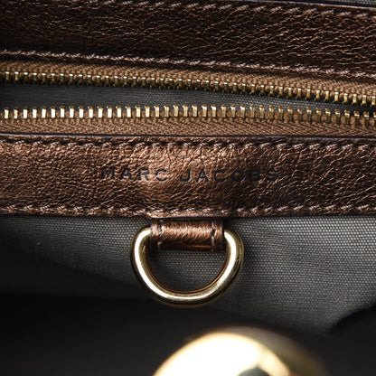 Marc Jacobs Metallic Calfskin Quilted Stam Bronze 9 of 10