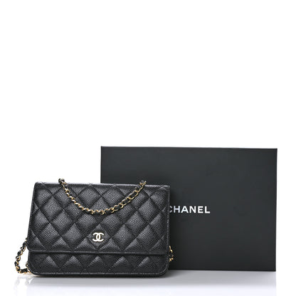 Chanel Caviar Quilted Wallet On Chain WOC Black 11 of 11
