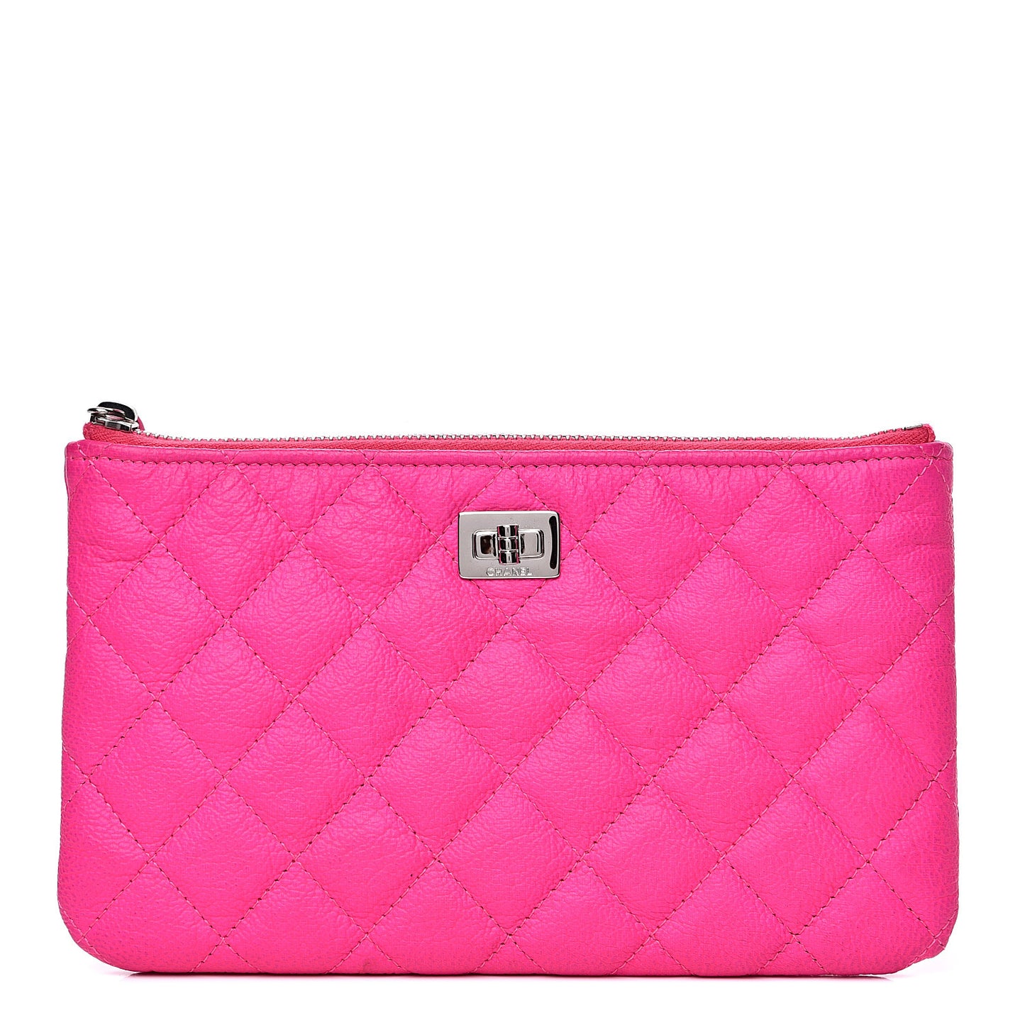 Goatskin Quilted Medium Reissue Cosmetic Case Pink