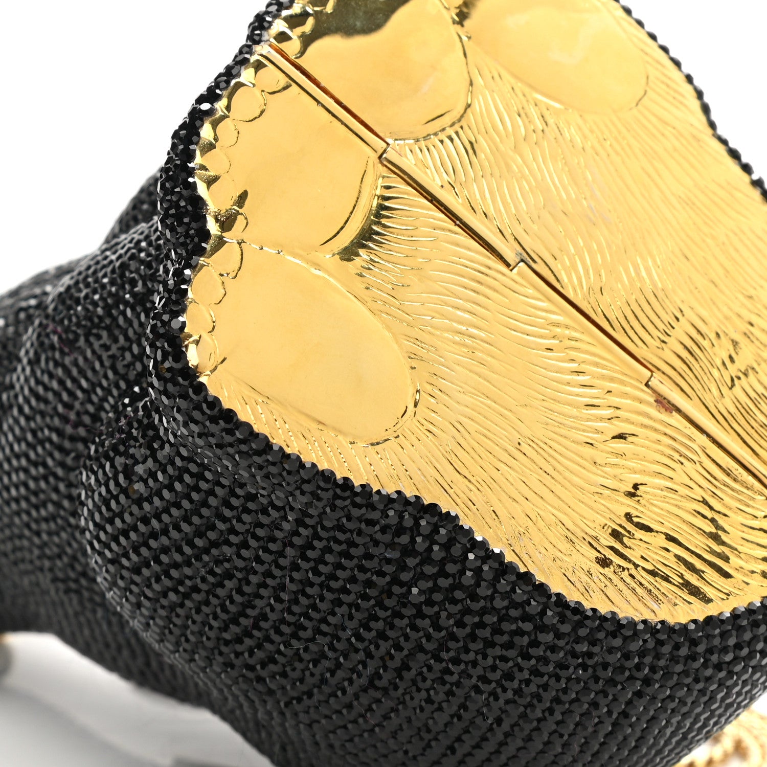 Judith Leiber Swarovski Crystal Black Bear Minaudiere Clutch Black 9 of 11