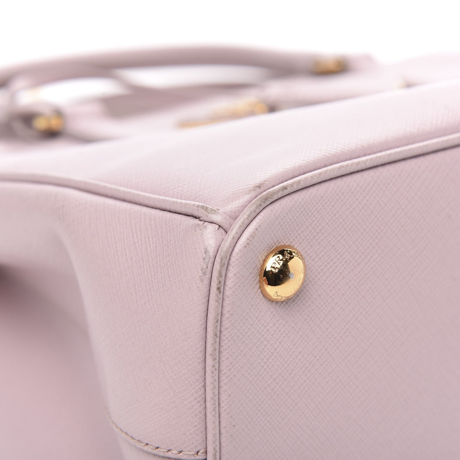 Prada Saffiano Small Galleria Double Zip Tote Mughetto 11 of 20