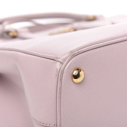 Prada Saffiano Small Galleria Double Zip Tote Mughetto 11 of 20