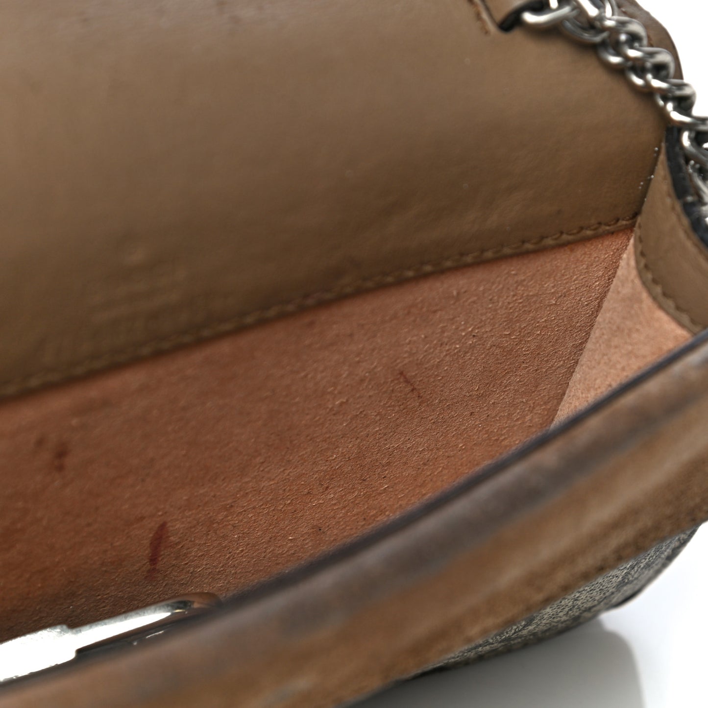 GG Supreme Monogram Super Mini Dionysus Shoulder Bag Taupe