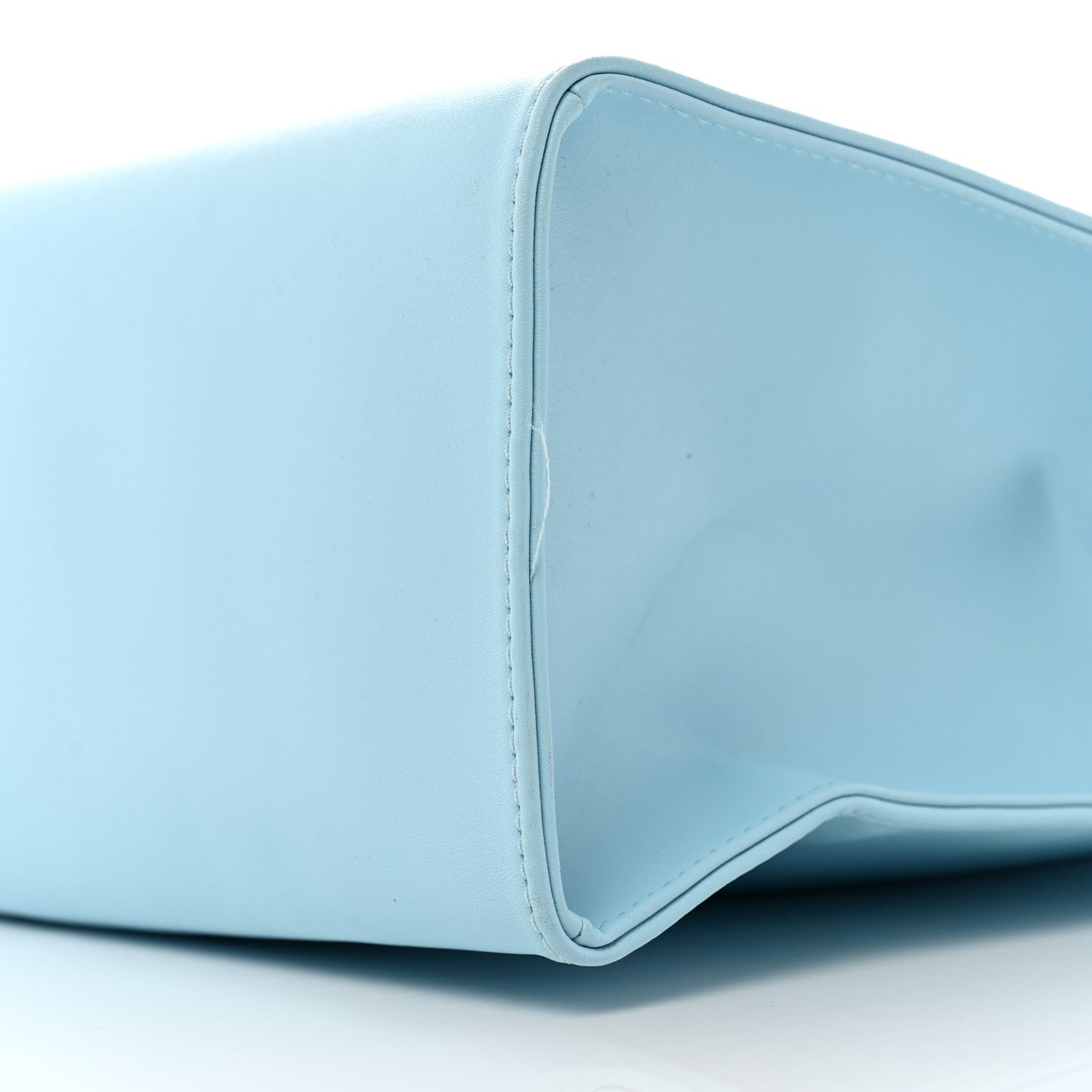 Vegan Leather Medium Shopping Bag Pool Blue