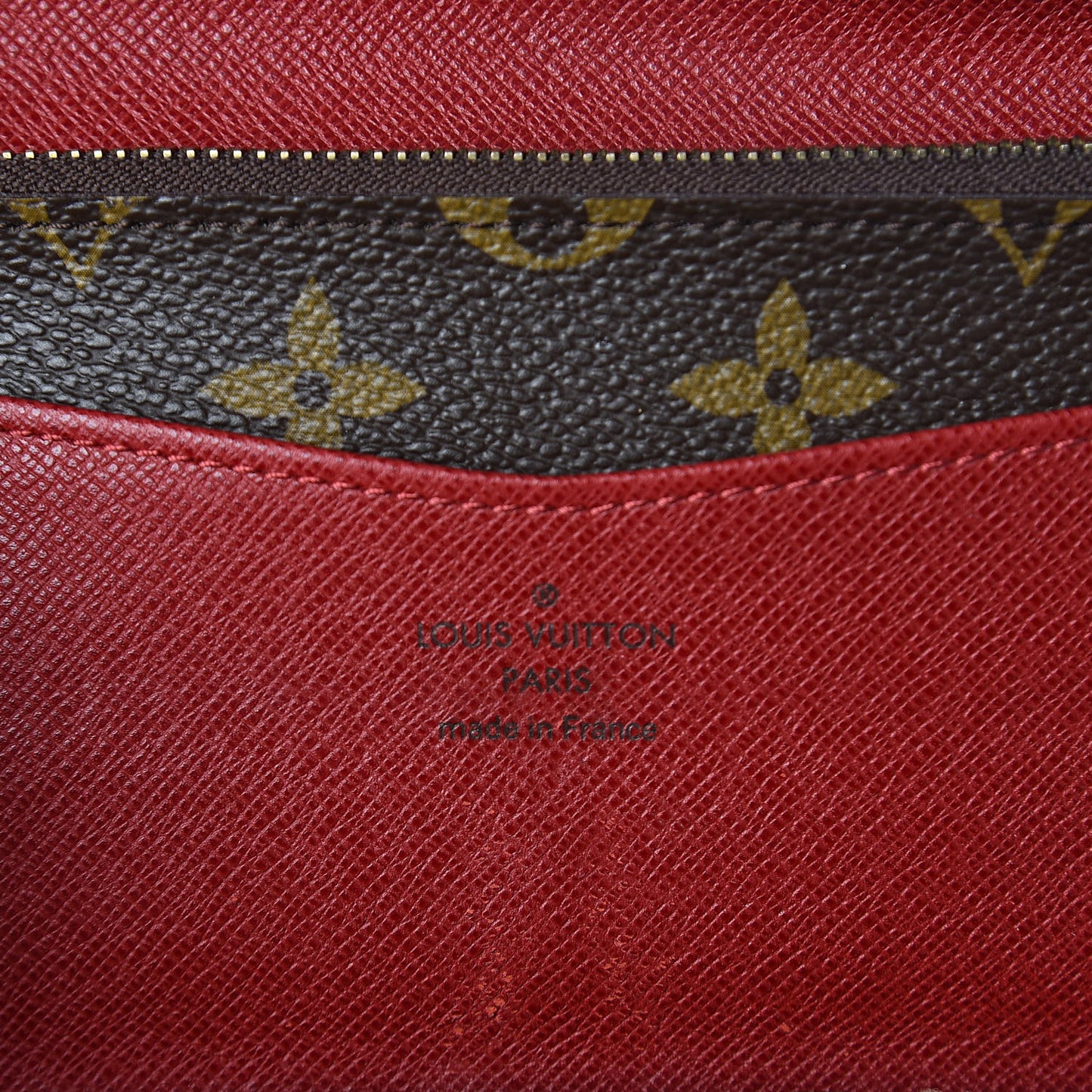 Monogram Josephine Wallet Red