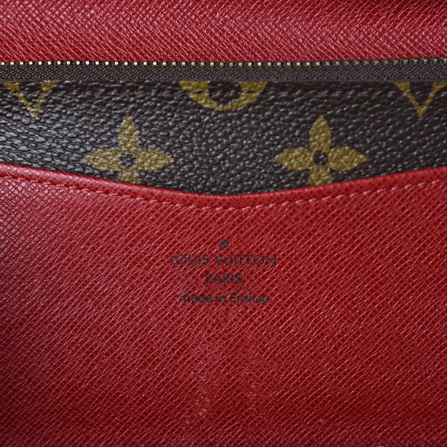 Louis Vuitton Monogram Josephine Wallet Red 7 of 15