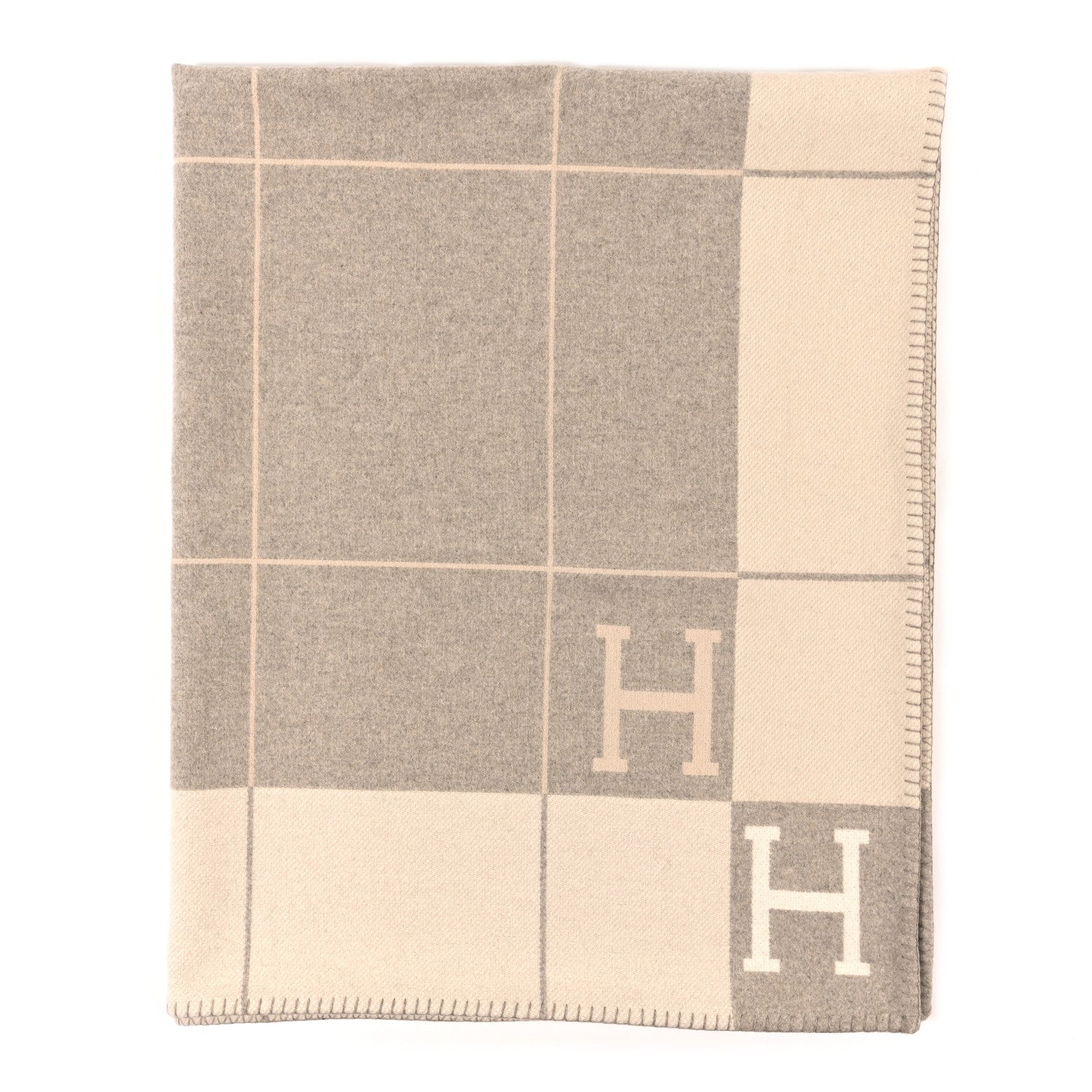 Hermes Wool Cashmere Avalon III Blanket Coco Camomille 1 of 5