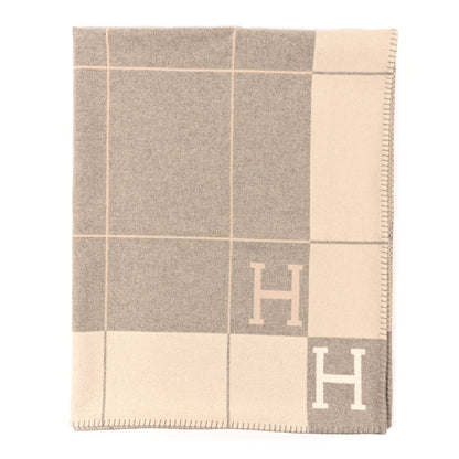 Hermes Wool Cashmere Avalon III Blanket Coco Camomille 1 of 5