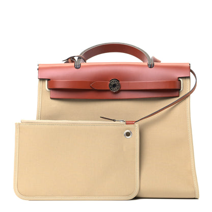 Hermes Vache Hunter Toile Herbag Zip 31 PM Trench Cuivre 1 of 5