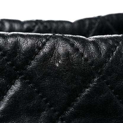 Chanel Aged Calfskin Oversized Reissue Overnight Tote Black 14 of 14