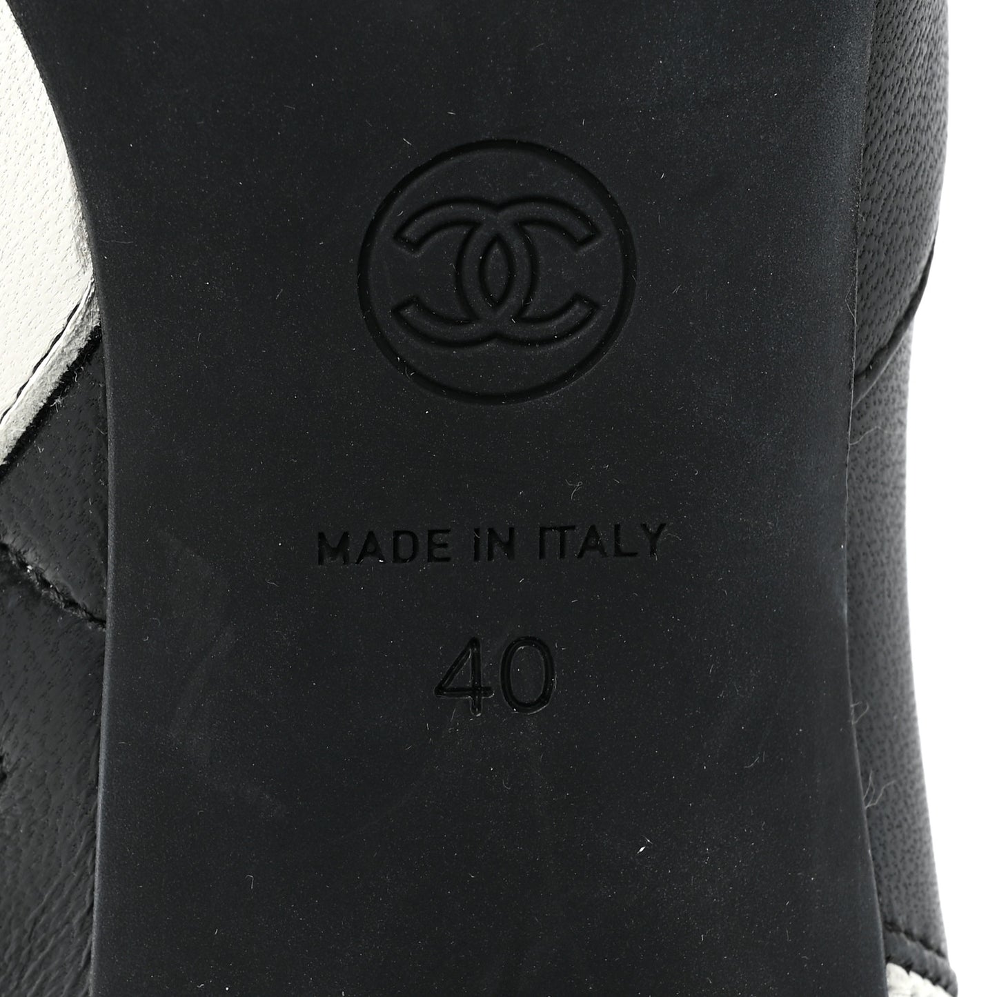 Lambskin Ankle Boots 40 Ivory Black