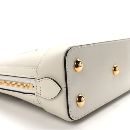 Gucci Boarded Plutone Calfskin Small Horsebit 1955 Top Handle Bag Mystic White 9 of 12
