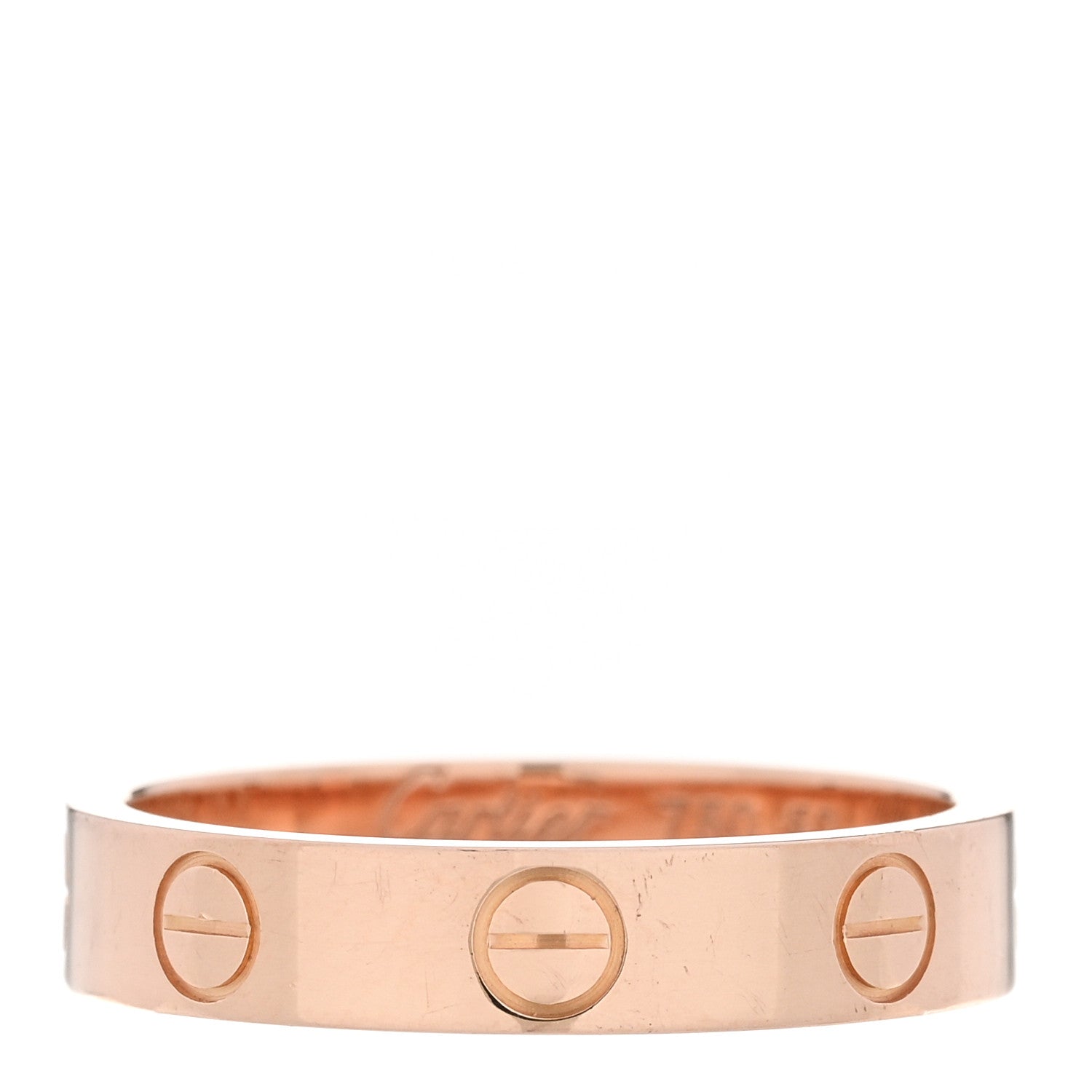 Cartier 18K Pink Gold 3.5mm LOVE Wedding Band Ring 50 5.25 1 of 4