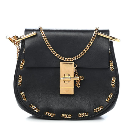 Chloe Calfskin Mini Drew Chain Shoulder Bag Black 1 of 9