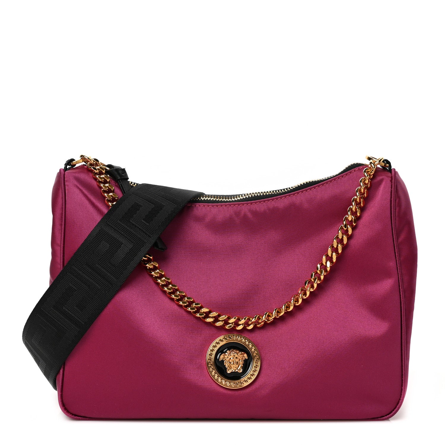 Versace Nylon Medusa Shoulder Bag Dahlia Black 1 of 9
