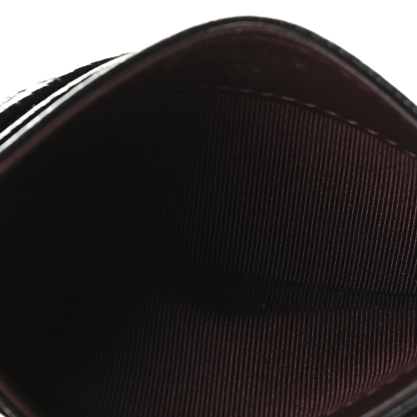 Caviar Quilted Card Holder Black