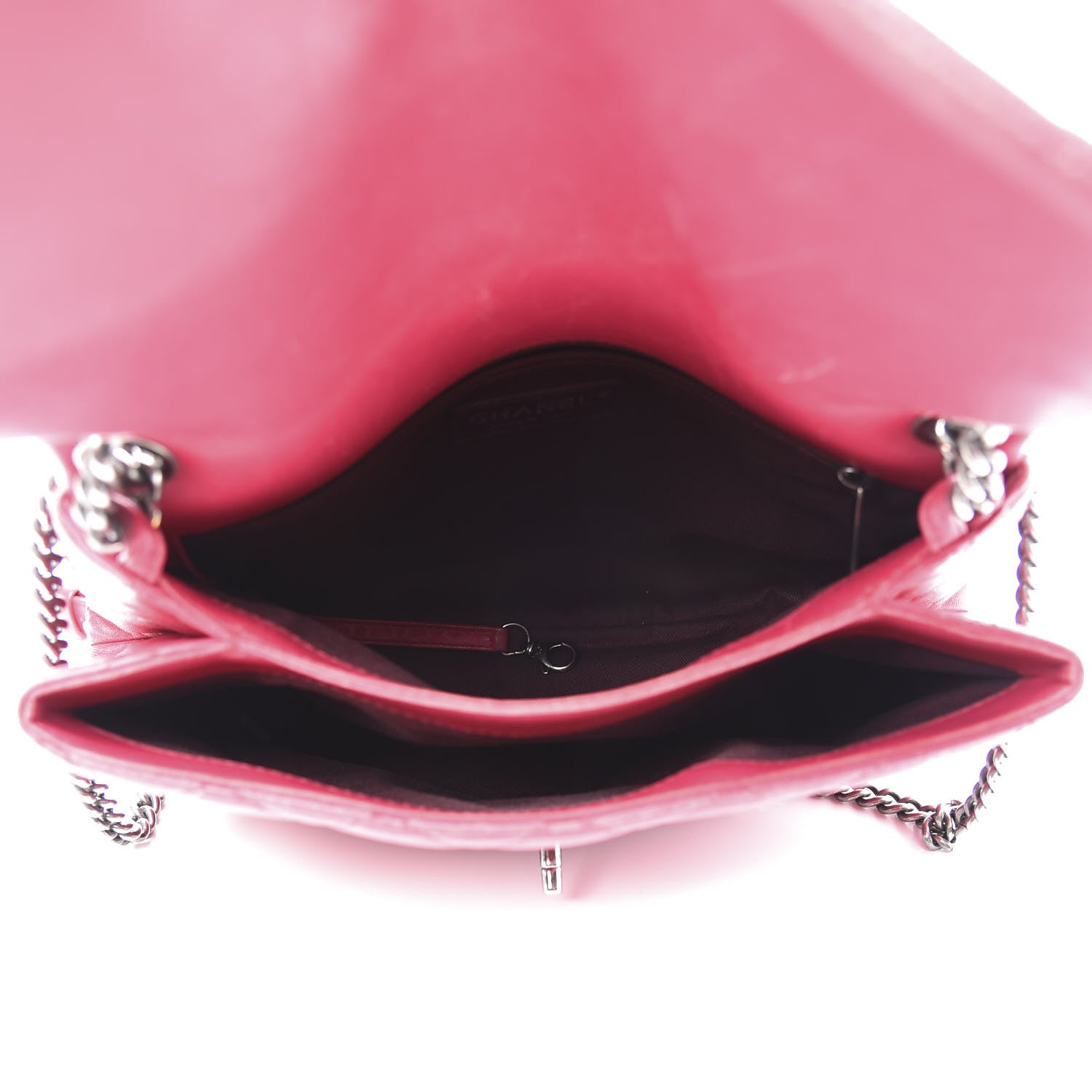 Chanel Lambskin Quilted Large Daily Supple Flap Dark Pink 4 of 17