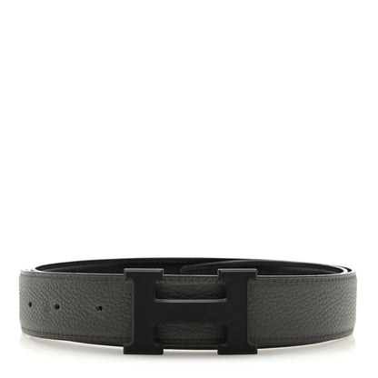 Hermes Box Togo 32mm Matte H Belt 80 Black Etain 1 of 4