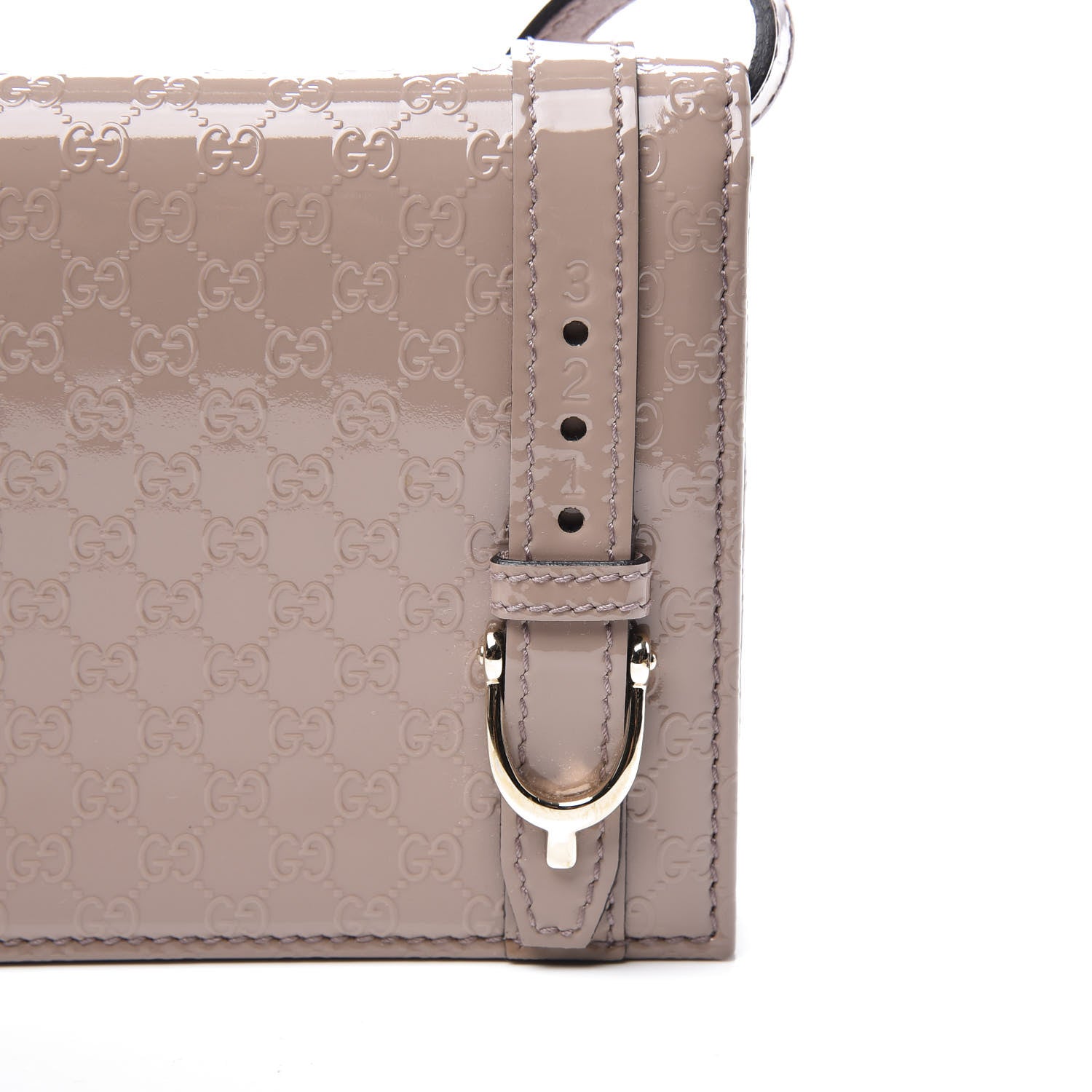 Gucci Patent Microguccissima Mini Nice Wallet Dark Cipria 8 of 8