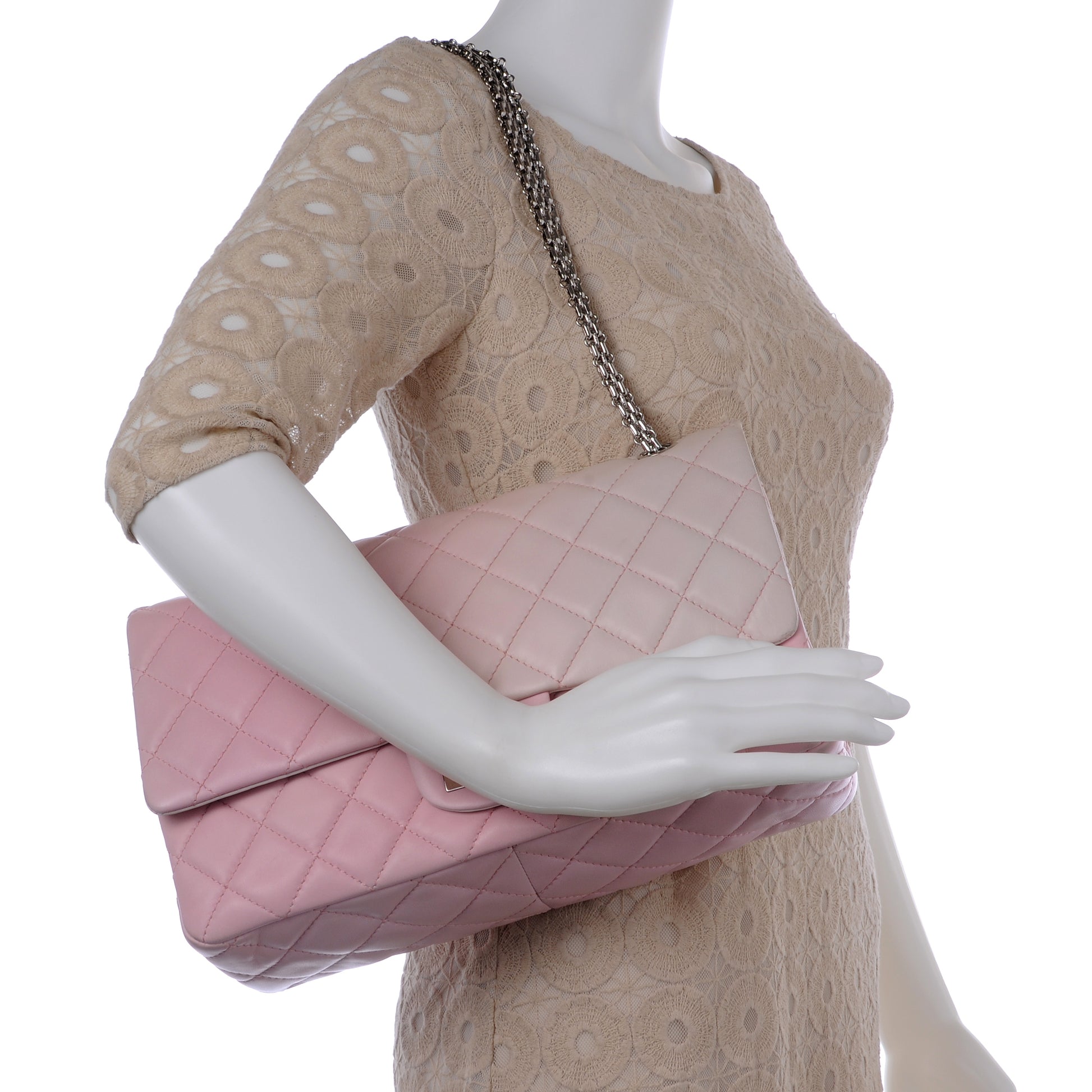 Chanel Lambskin Degrade Quilted 2.55 Reissue 227 Flap Pink 2 of 9