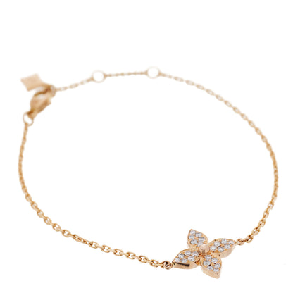 Louis Vuitton 18K Pink Gold Diamond Star Blossom Bracelet 1 of 4