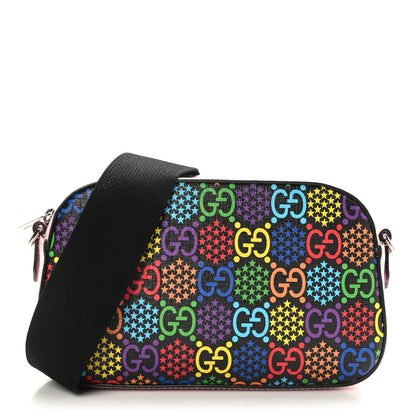 Gucci GG Supreme Monogram Psychedelic Shoulder Bag Black Multicolor Sugar Pink 1 of 10