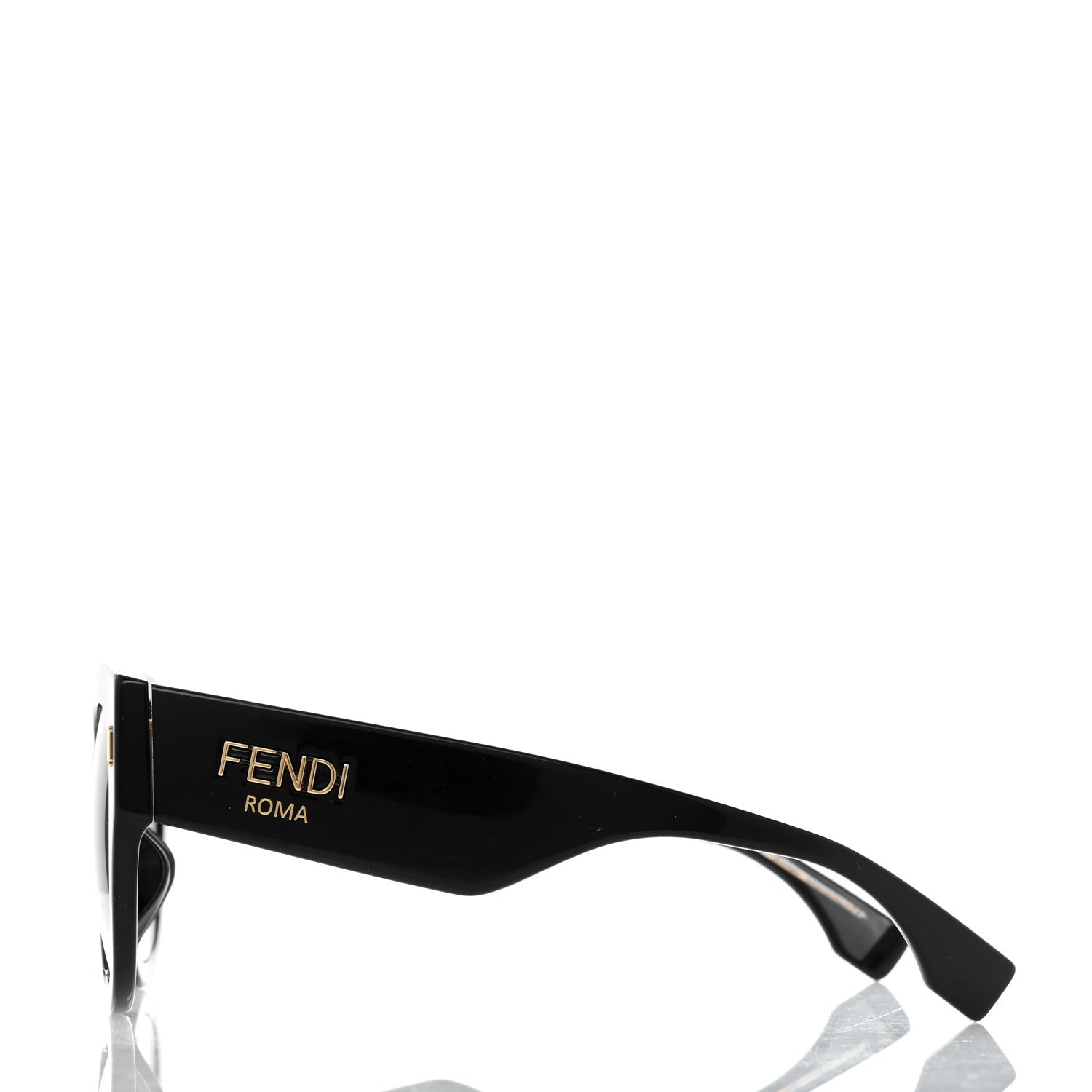 Fendi Acetate Cat Eye Sunglasses FF0452 Black 3 of 8