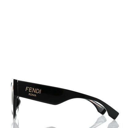 Fendi Acetate Cat Eye Sunglasses FF0452 Black 3 of 8