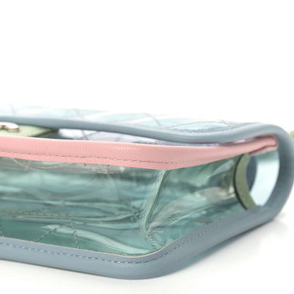Chanel Lambskin PVC Quilted Mini Coco Splash Flap Blue Green 7 of 9