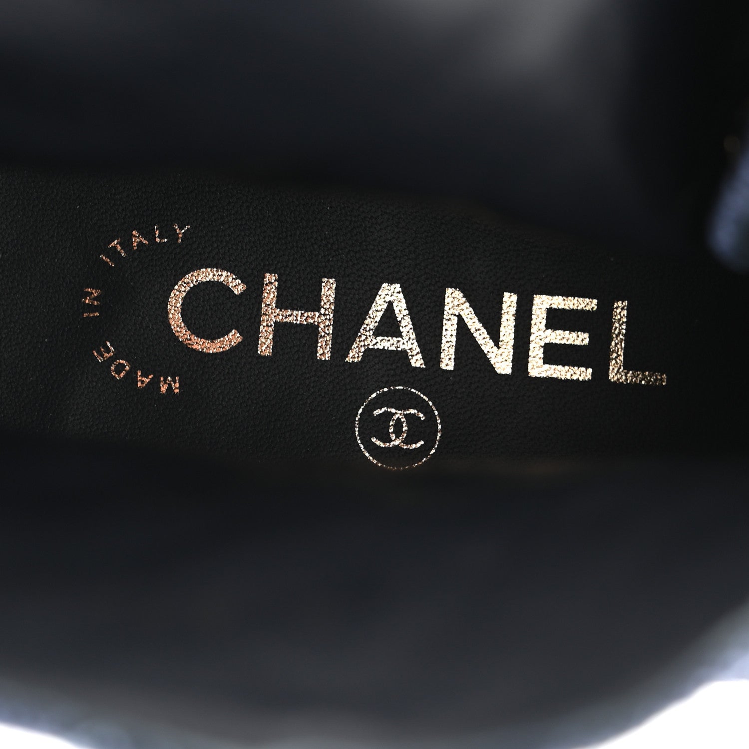 Chanel Denim Calfskin Quilted Lace Up Combat Boots 37.5 Blue 9 of 11