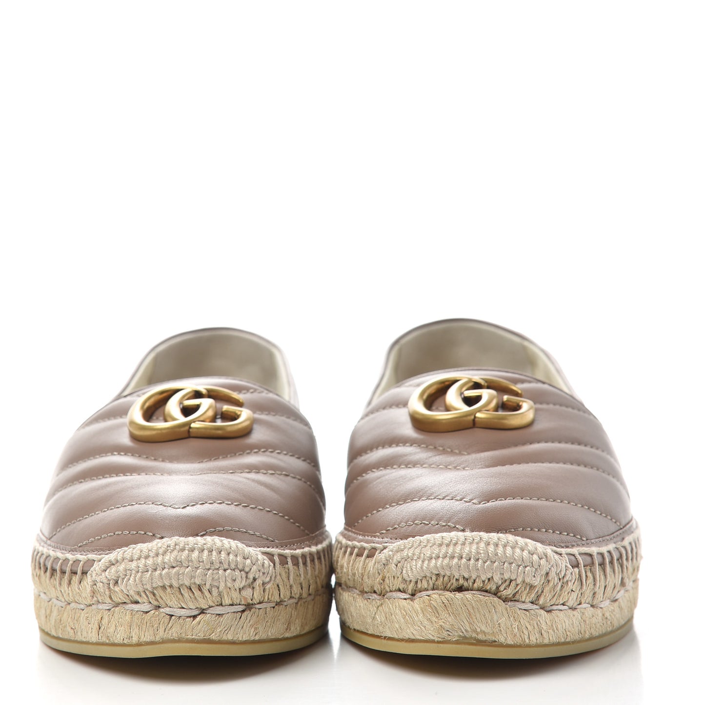 Nappa Matelasse GG Marmont Espadrilles 38.5 Porcelain Rose