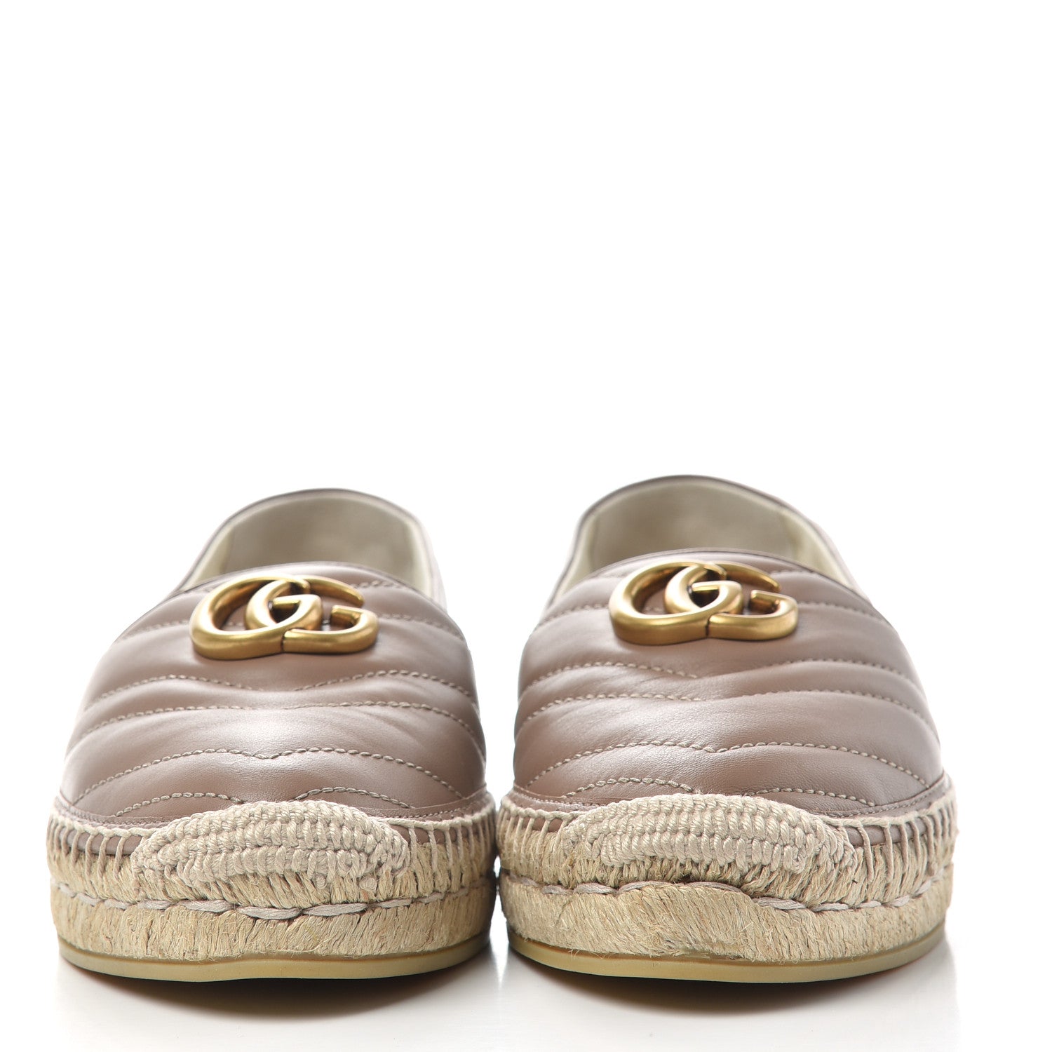 Gucci Nappa Matelasse GG Marmont Espadrilles 38.5 Porcelain Rose 2 of 11