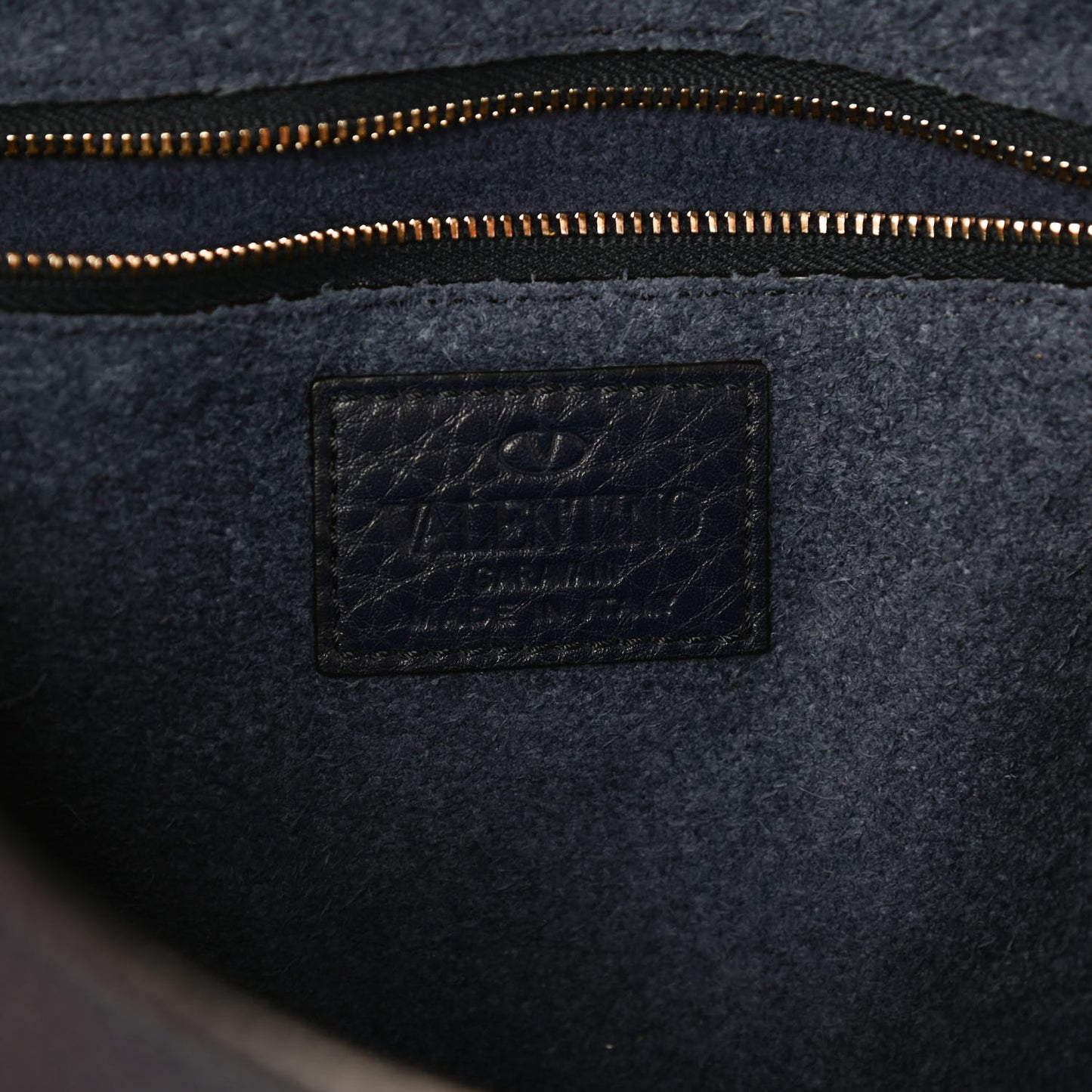 Pebbled Calfskin Rockstud Flip Lock Flap Messenger Satchel Marine