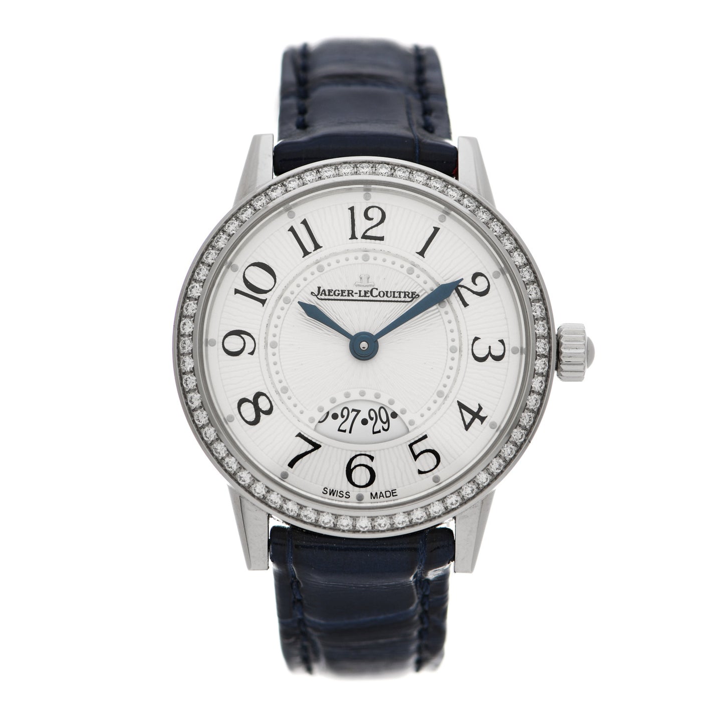 Stainless Steel Alligator Diamond Bezel 29mm Rendez-Vous Quartz Watch Q3408530