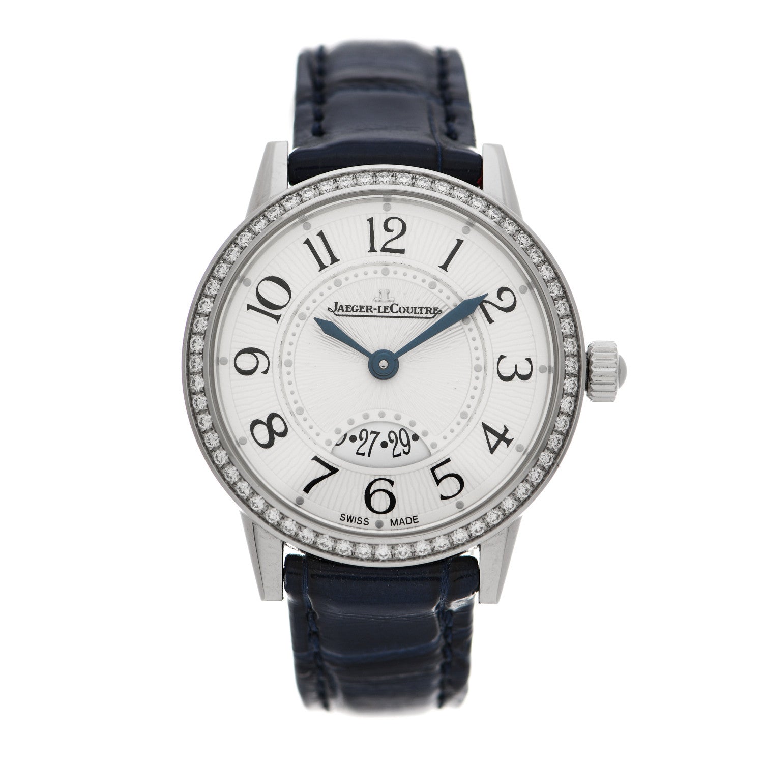 Jaeger-LeCoultre Stainless Steel Alligator Diamond Bezel 29mm Rendez-Vous Quartz Watch Q3408530 1 of 5