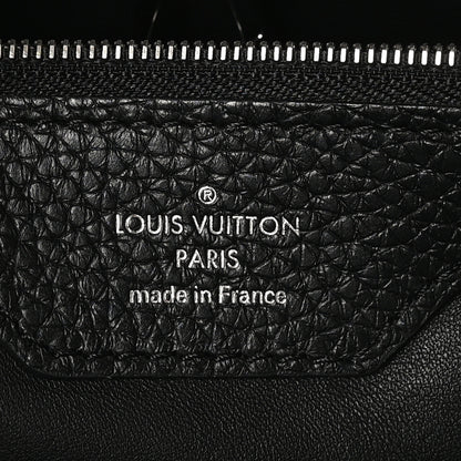 Louis Vuitton Taurillon Snakeskin Capucines MM Black 6 of 9
