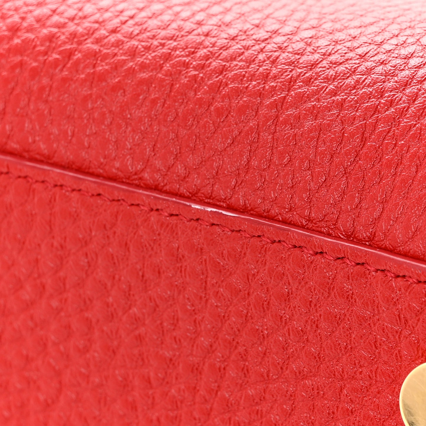 Grained Calfskin Small Sac De Jour Lipstick Red