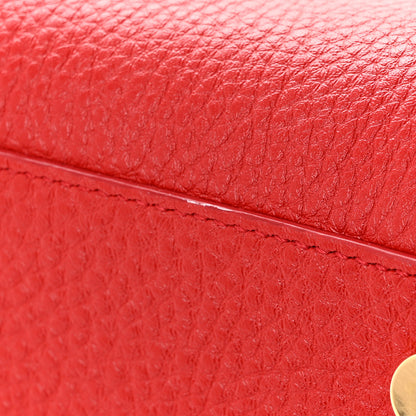 Saint Laurent Grained Calfskin Small Sac De Jour Lipstick Red 11 of 12