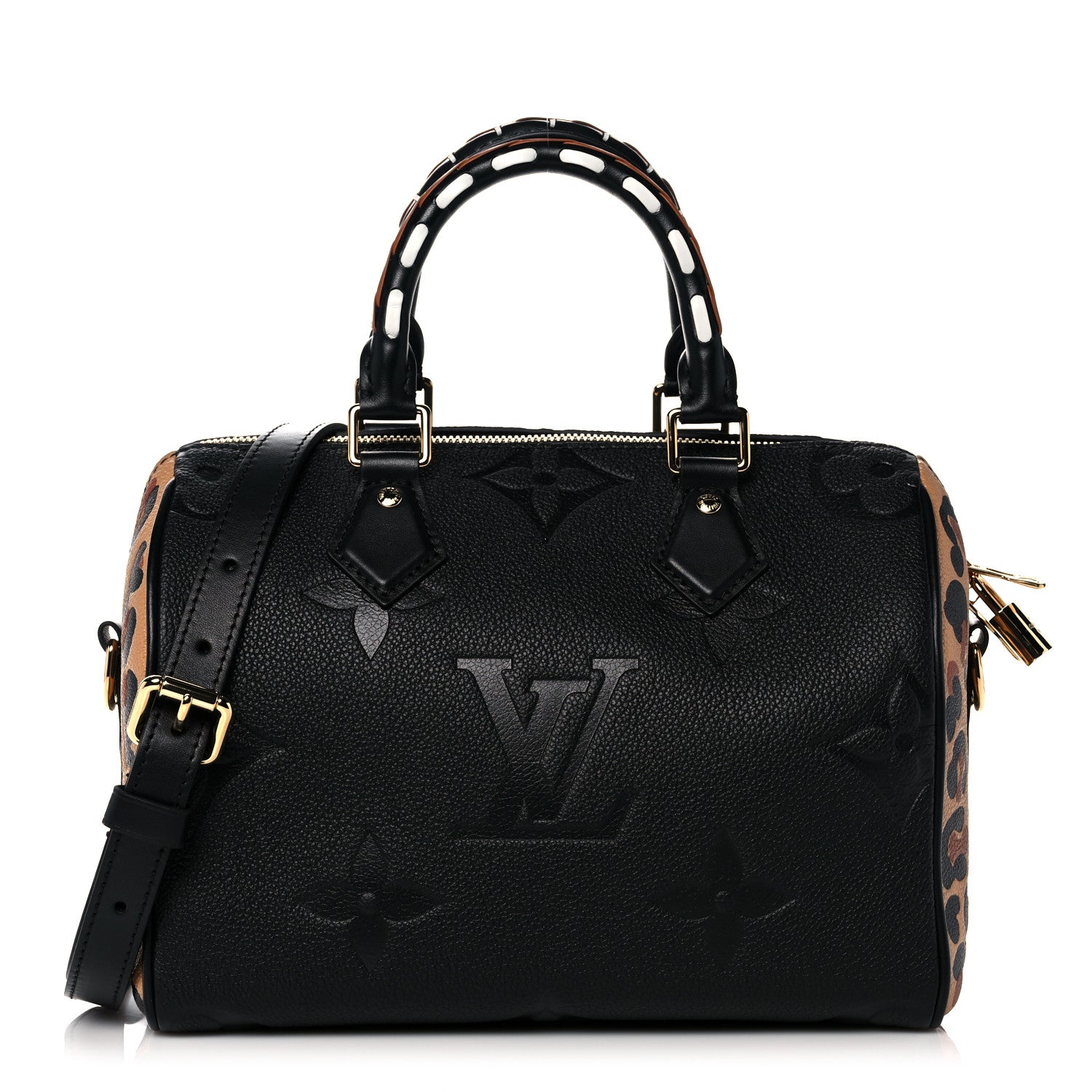 Louis Vuitton Empreinte Monogram Giant Wild At Heart Speedy Bandouliere 25 Black 1 of 9
