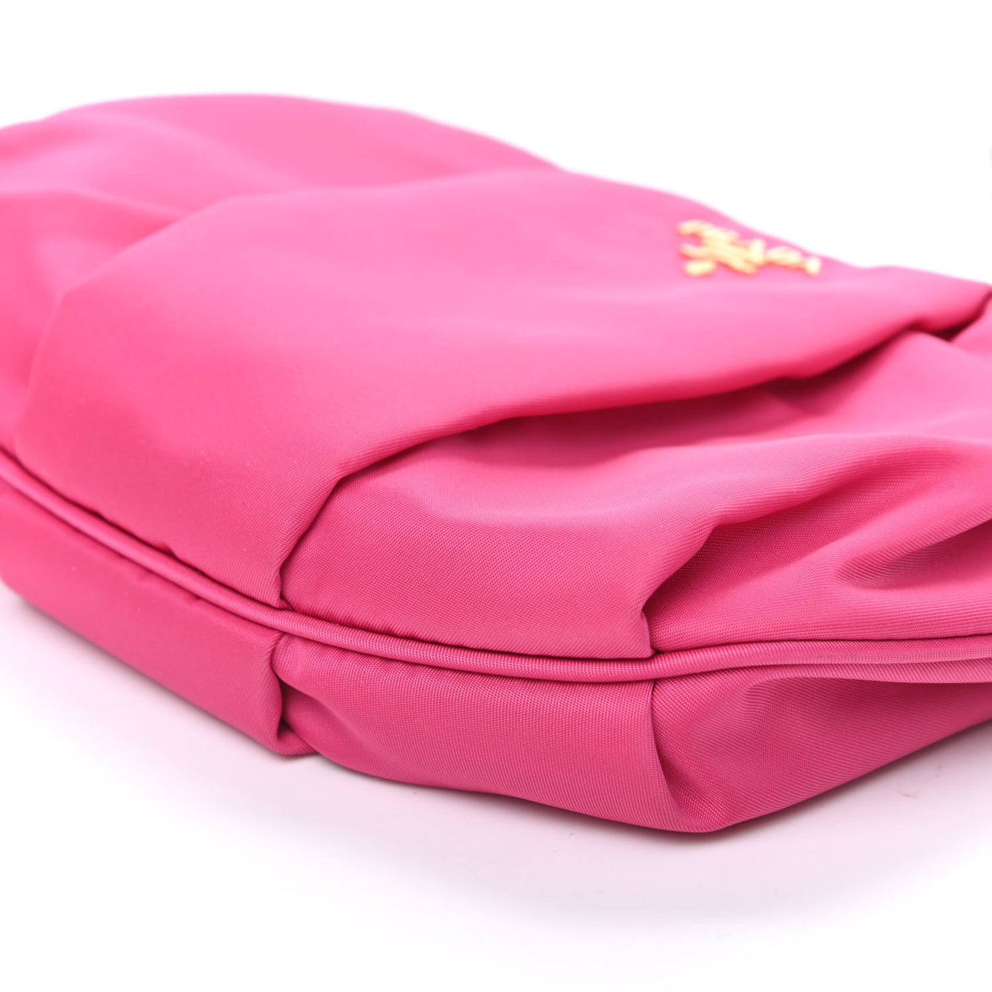 Tessuto Nylon Wristlet Clutch Fuxia